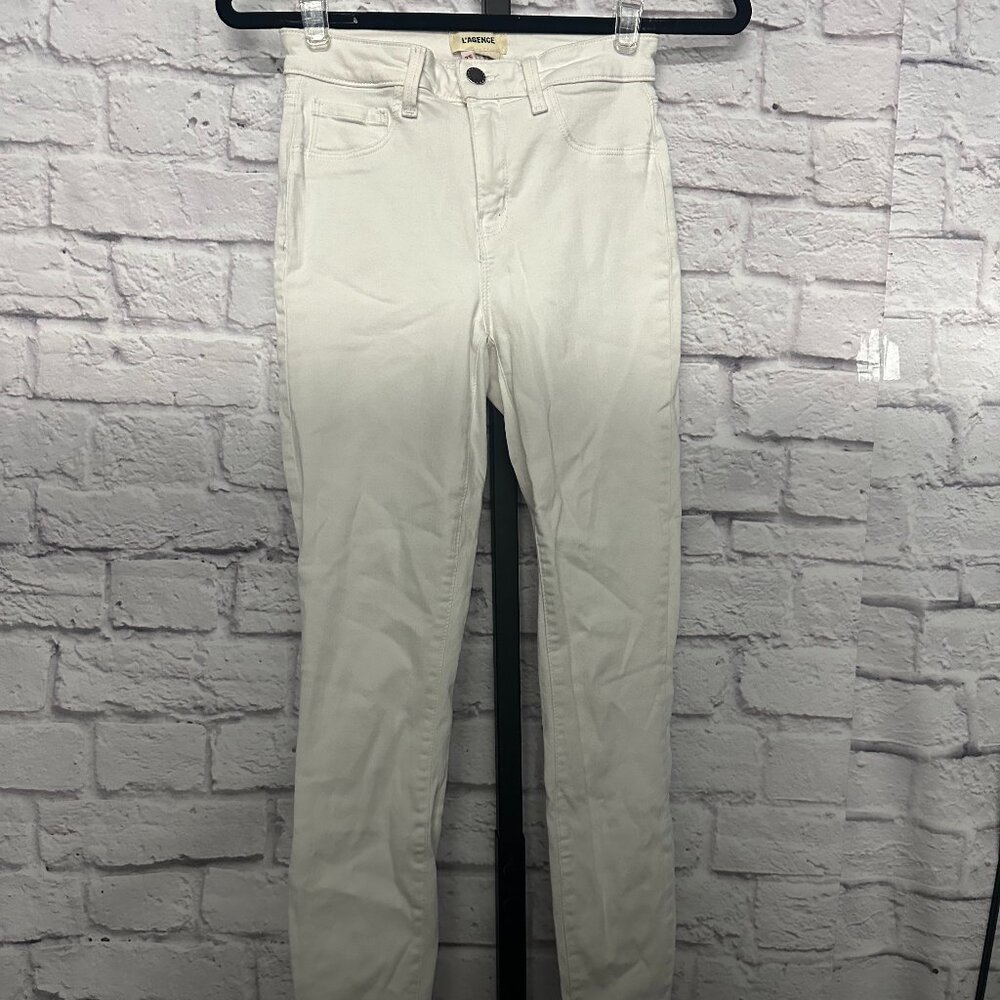 L'AGENCE White Skinny Jeans